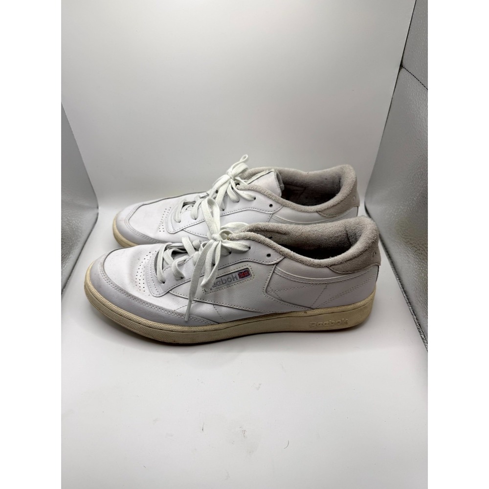 Reebok Club C Dusty Warehouse IF7980 Mens 13 Sneaker White Leather Lace Up Shoes - Picture 2 of 9